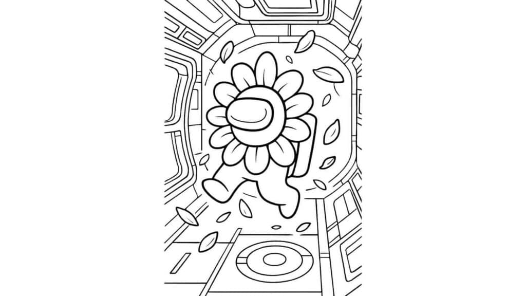 Crewmate in a Flower Costume