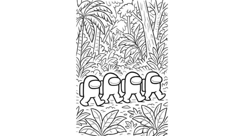 Crewmates Marching in a Line