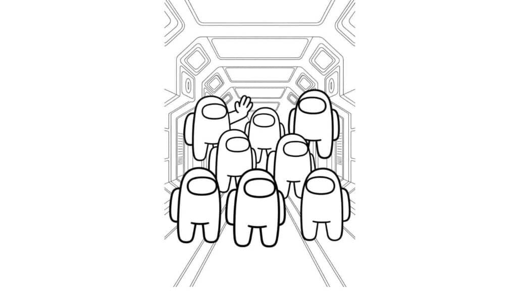 Crewmates Standing Side by Side