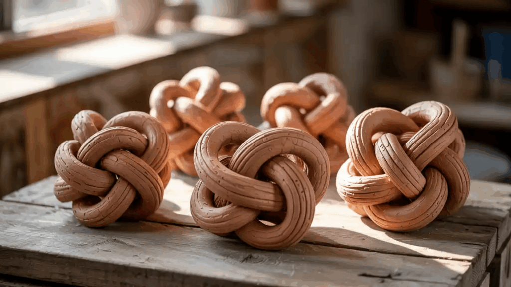 decorative clay knots