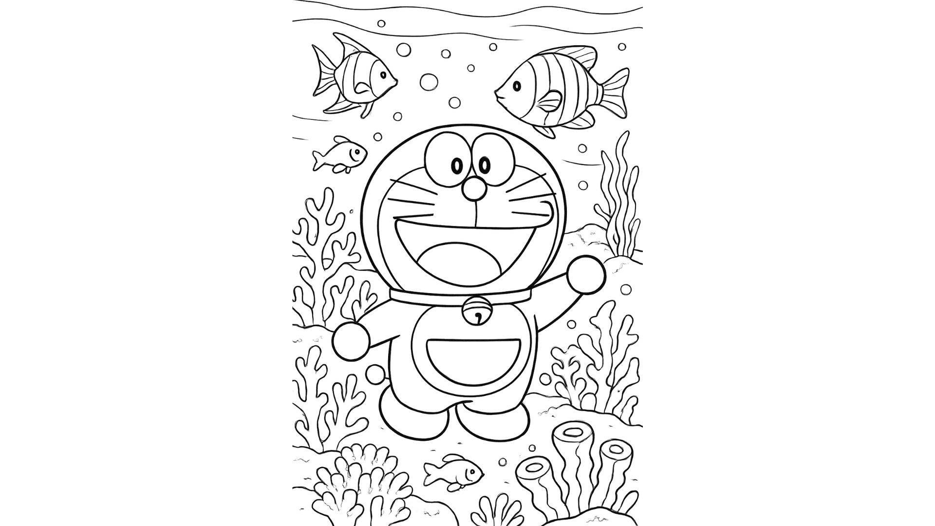 doraemon underwater fun