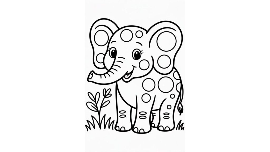 Elephant Dot Art
