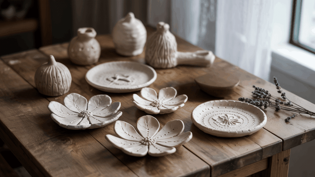 flower ring dishes coasters and tiny sculptures
