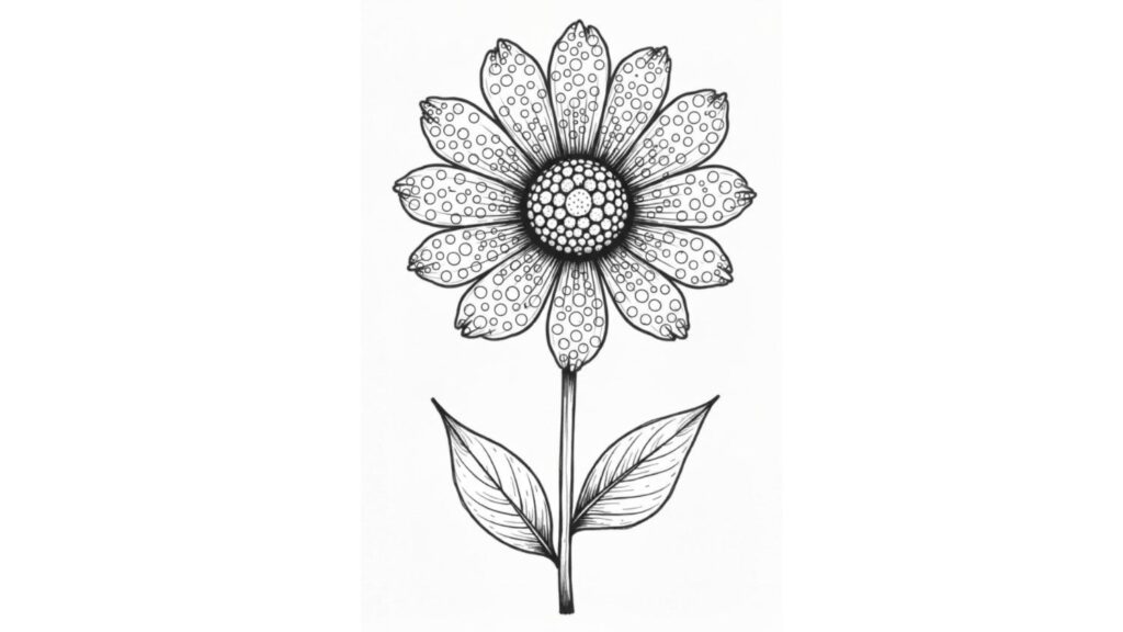Flower Spring Dot Art