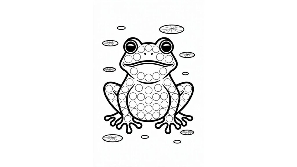 Frog Dot Art
