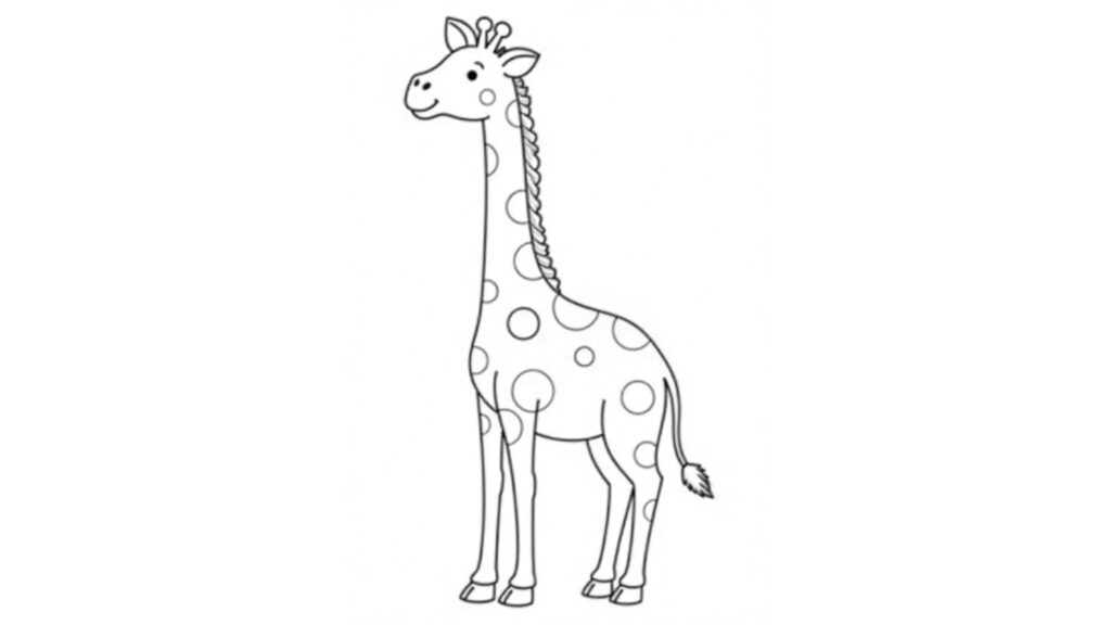 Giraffe Dot Art
