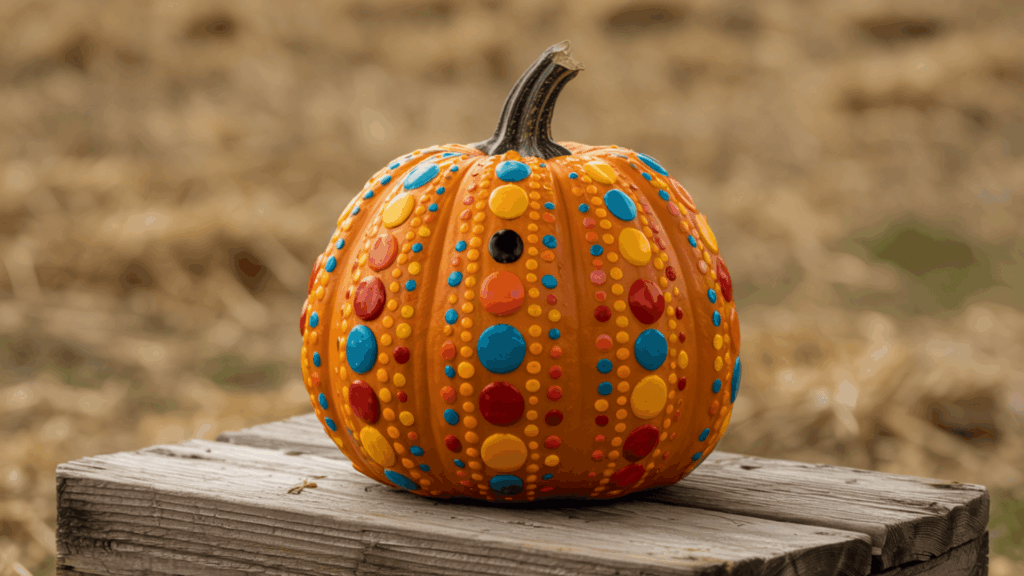 halloween art traditional pumpkin painting
