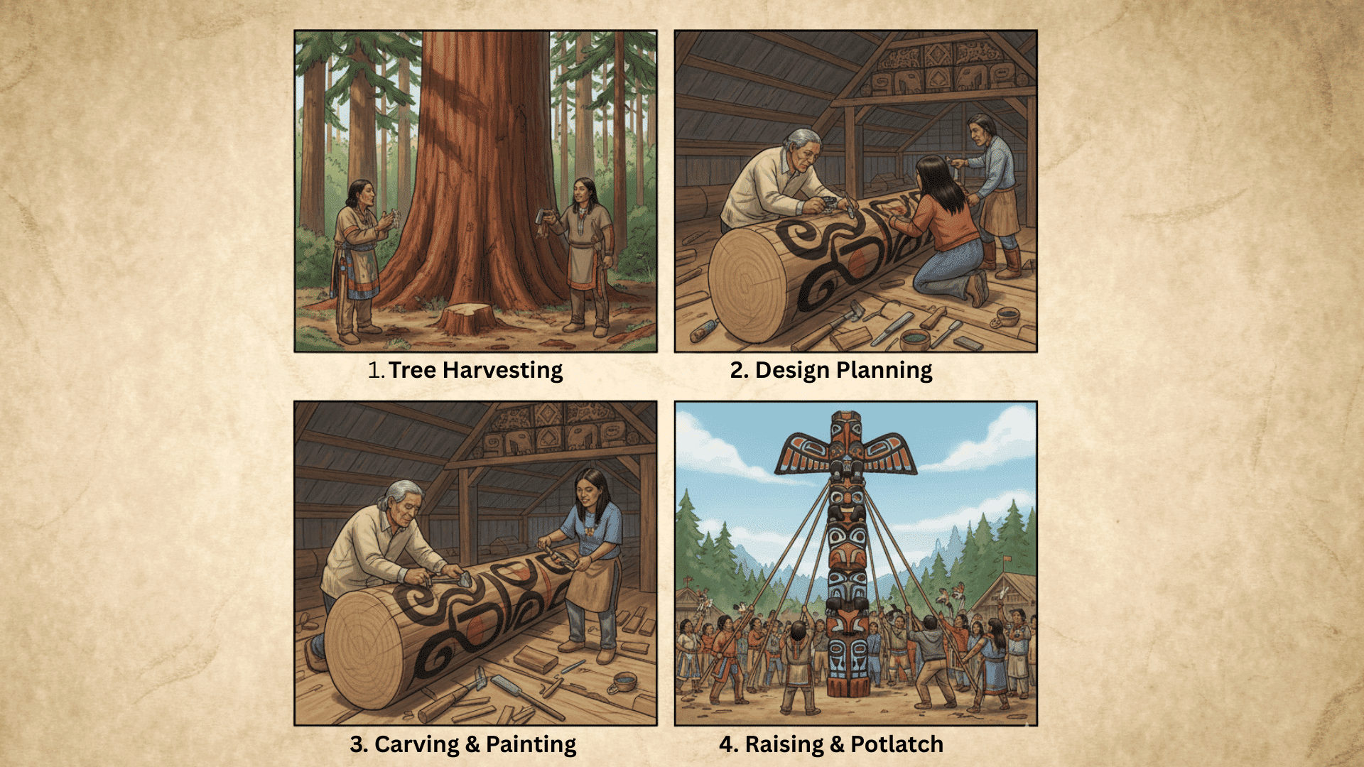 how-totem-poles-are-constructed