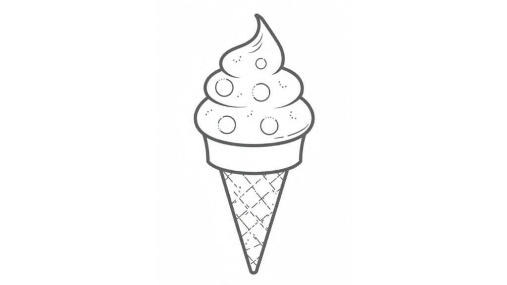 Ice Cream Dot Art