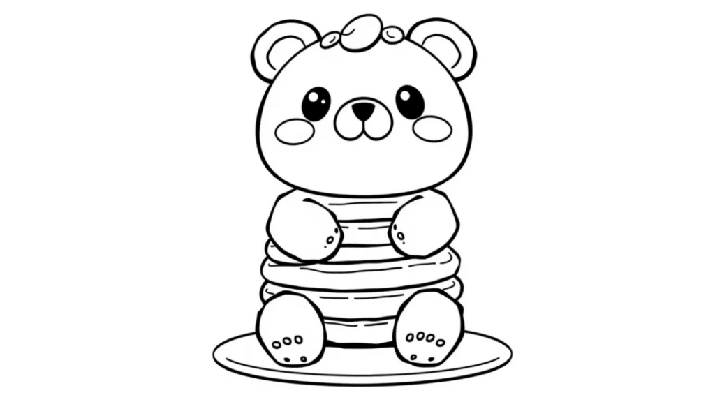 Cute Pancake Bear
