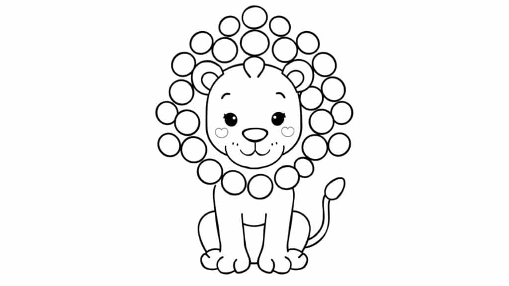 Lion Dot Art