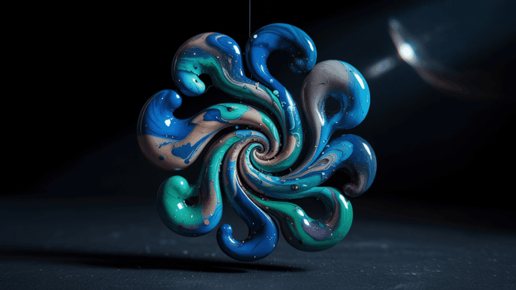 liquid polymer clay art and marbling