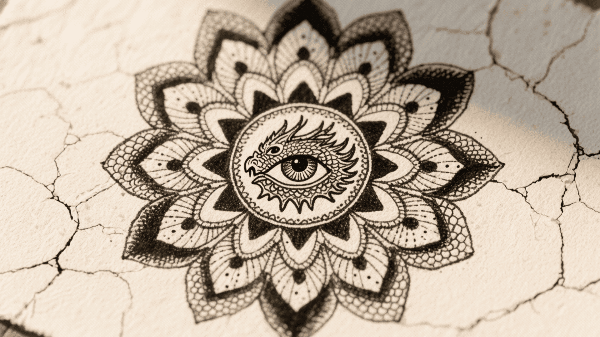 Dragon Eye Mandala Art