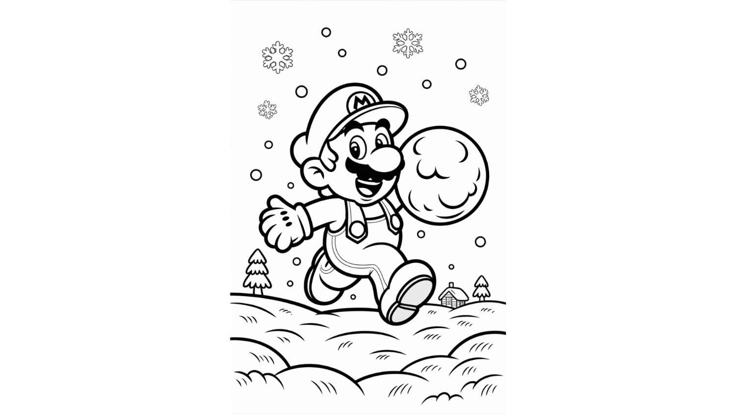 Mario in Winter Wonderland