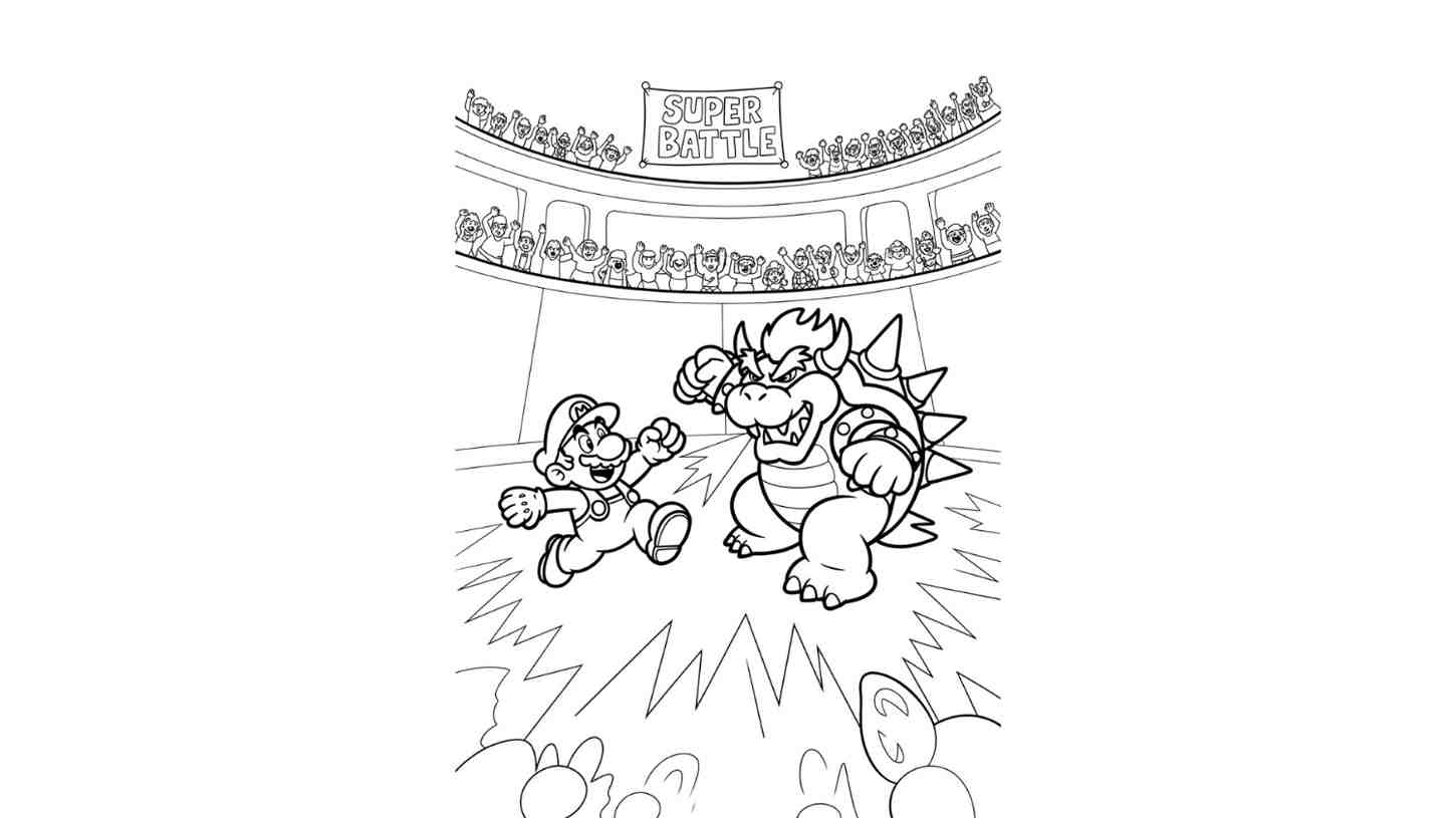 Mario vs Bowser Battle
