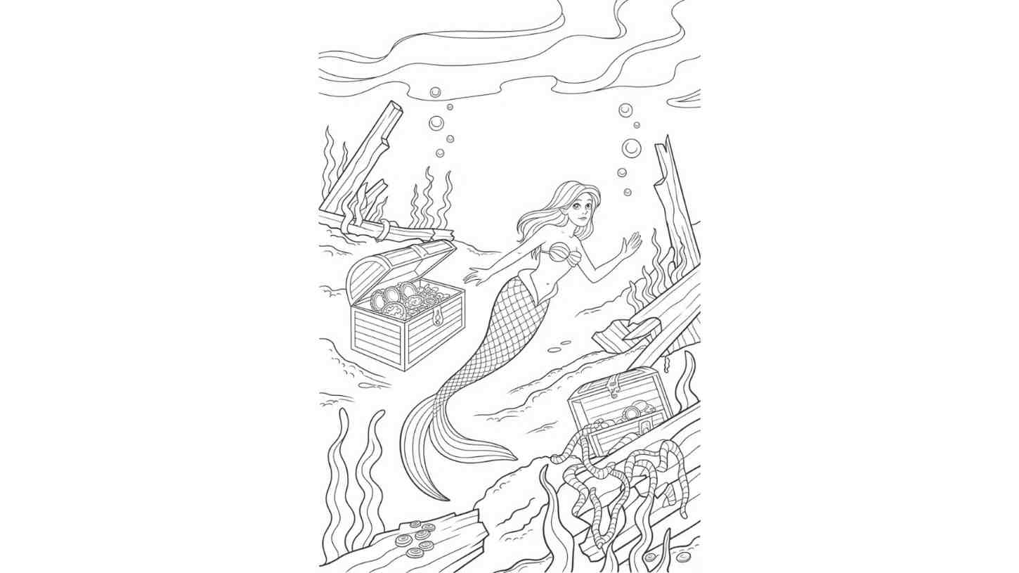 Mermaid and a Shipwreck