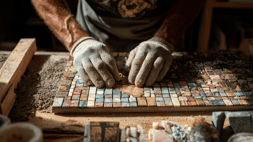 methods and materials used for roman mosaic art