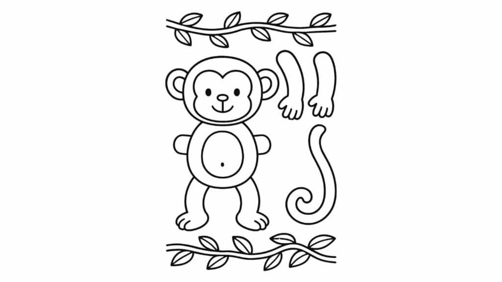 Monkey Swinging Vine Craft