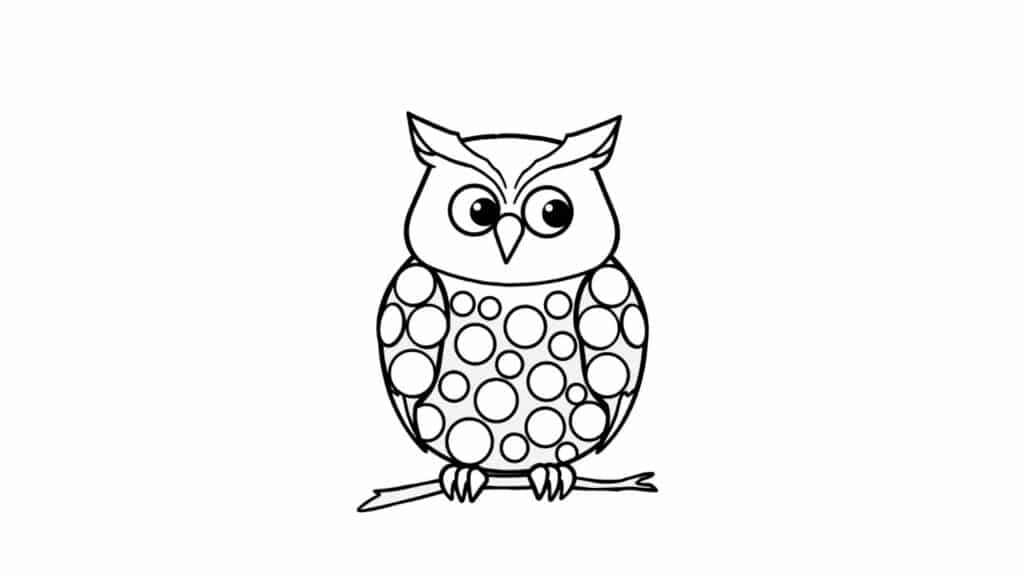 Owl Dot Art