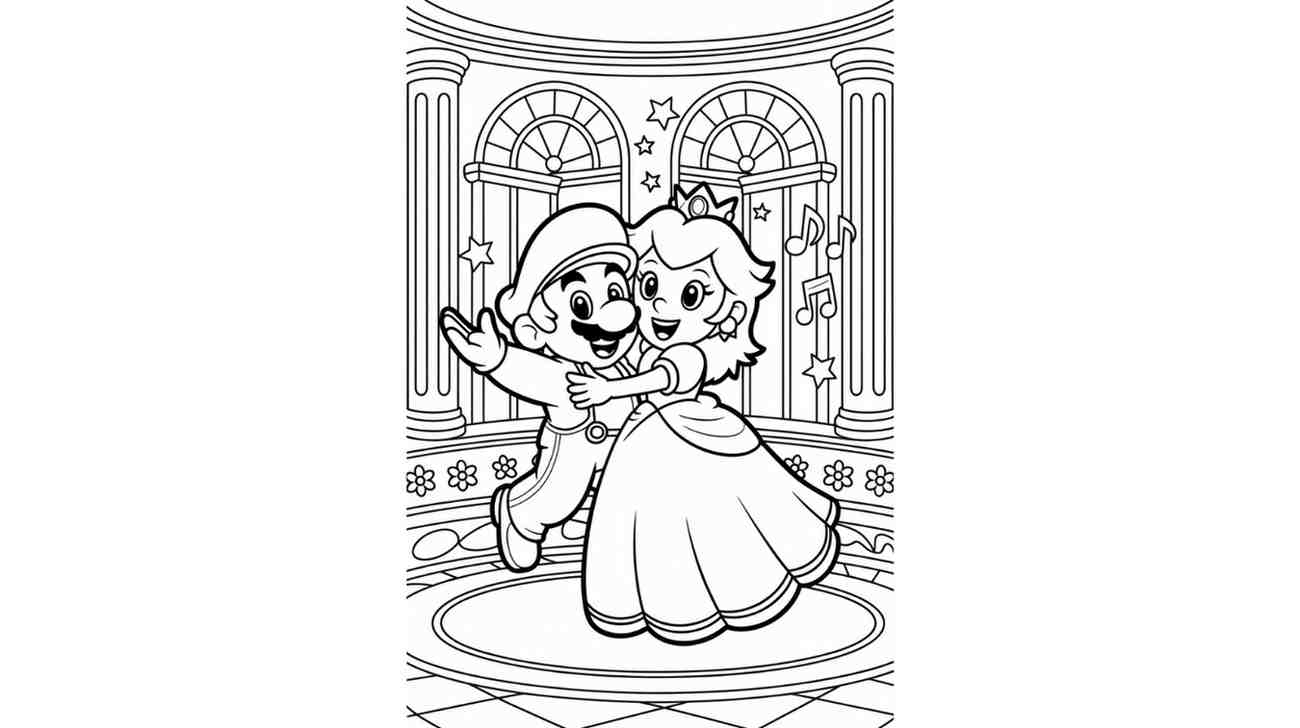 Peach and Mario Dance
