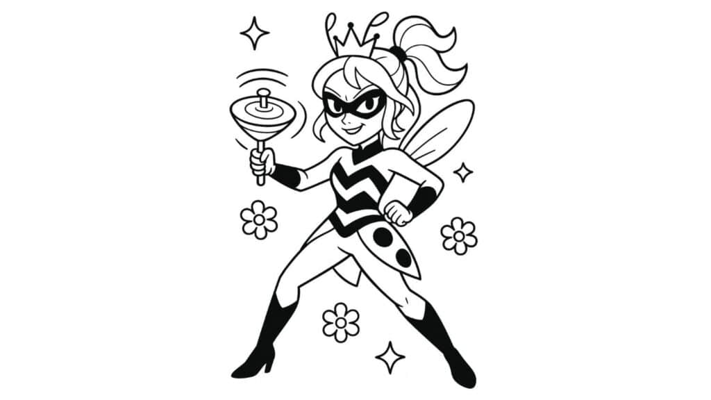 Queen Bee Mid-Action