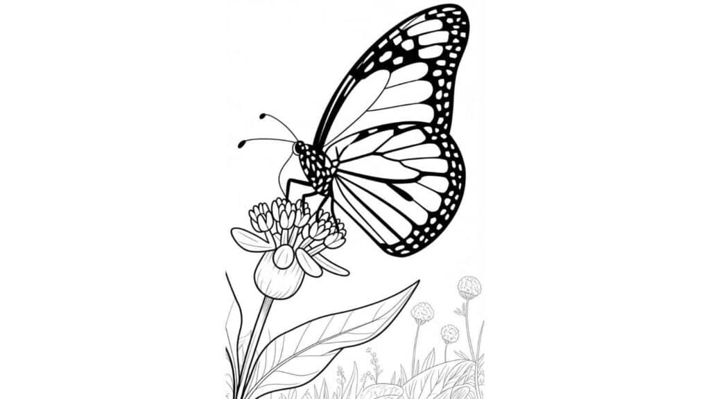 Realistic Monarch Butterfly