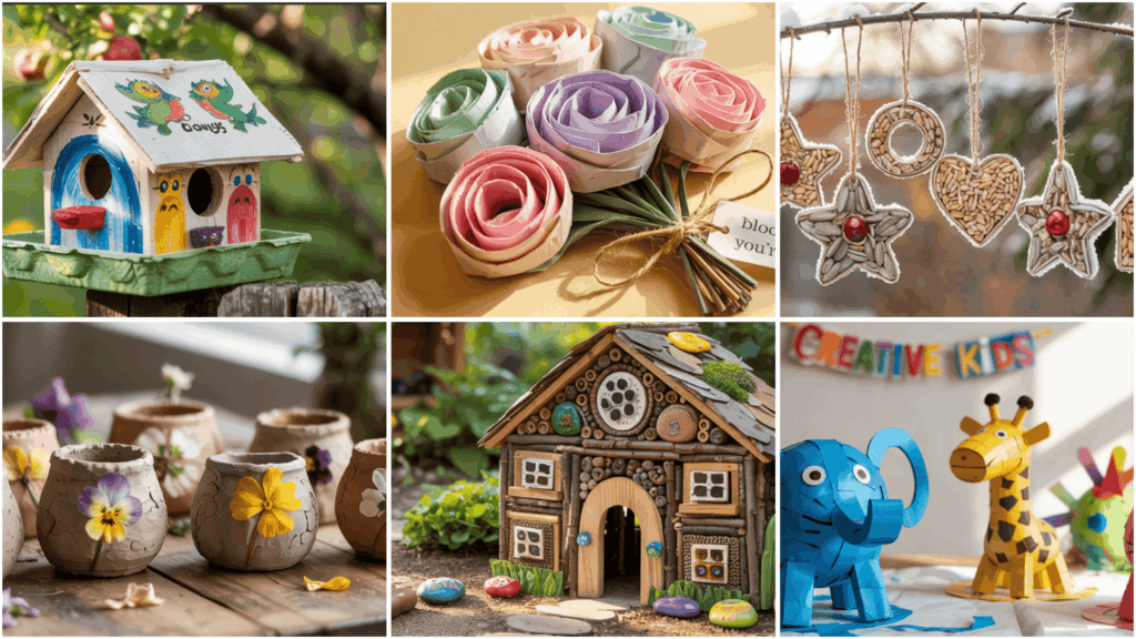 recycled and upcycled art projects