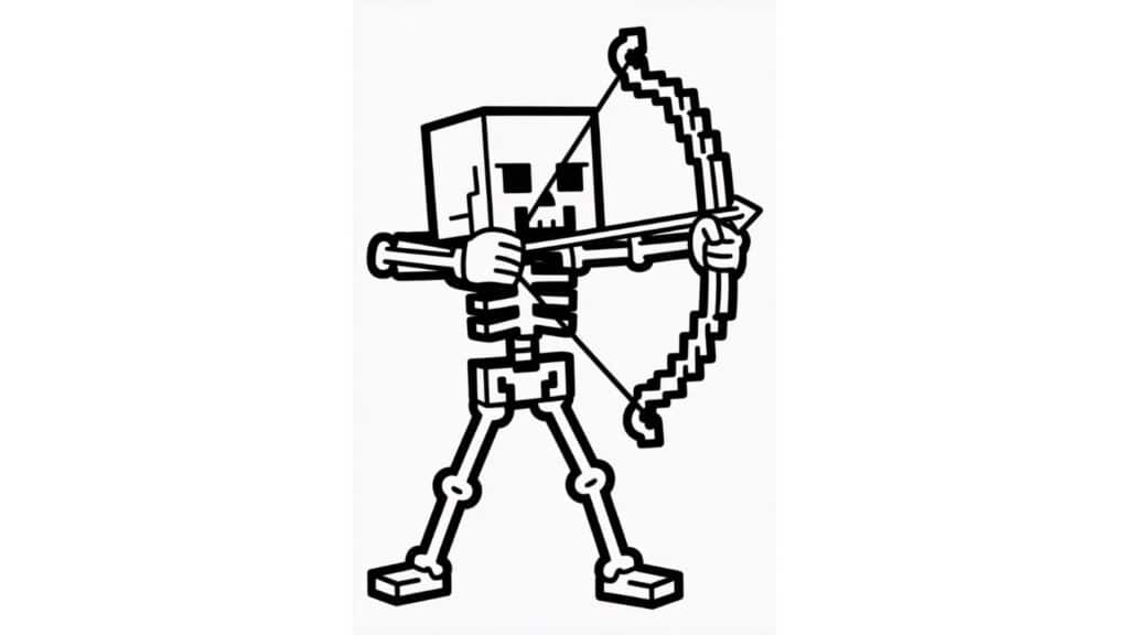Skeleton with Bow