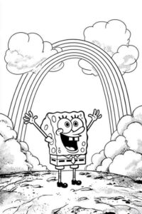 SpongeBob “Imagination” Rainbow Pose