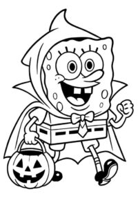SpongeBob in a Halloween Costume