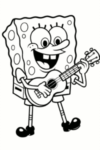 SpongeBob Playing the Ukulele