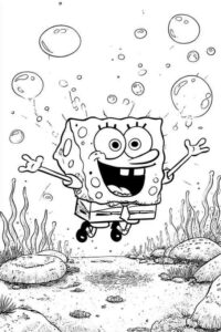 SpongeBob Under the Sea with Bubbles