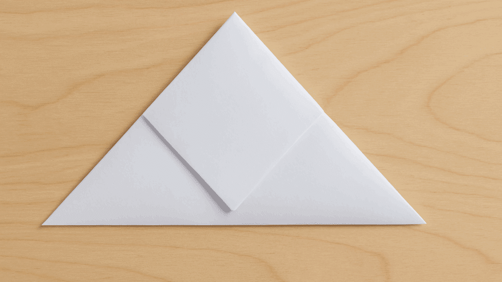 triangle letter fold