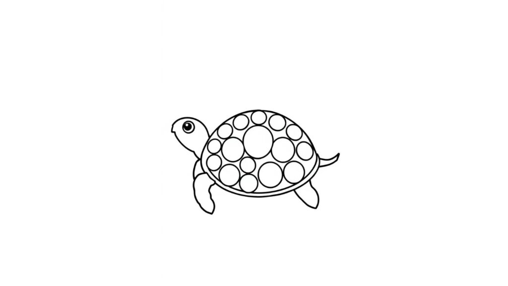 turtle dot art