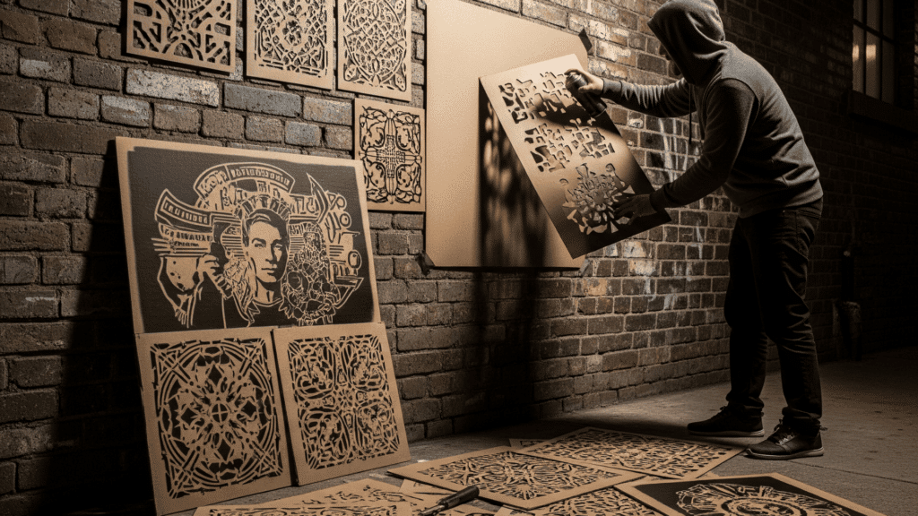 Types of graffiti 3D graffiti stencil graffiti precision through templates