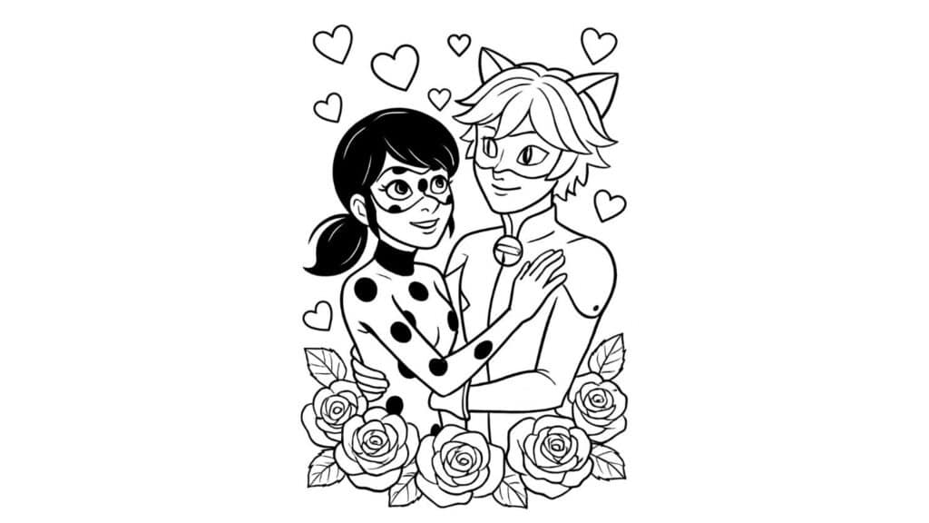 Valentine's Day Ladybug and Cat Noir