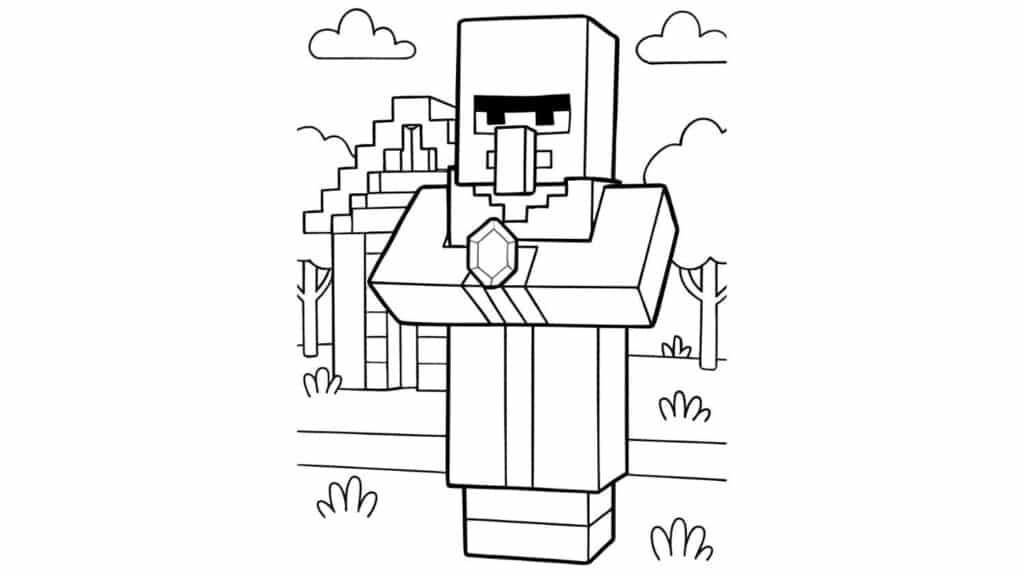 Villager Trading Scene